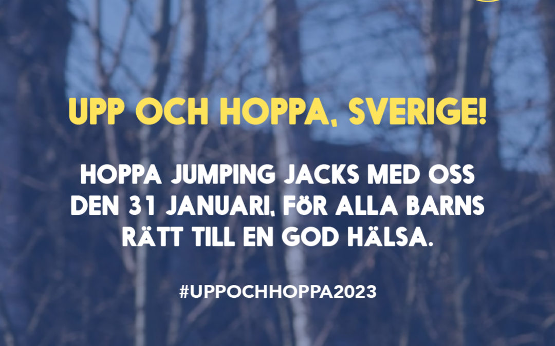 Upp och Hoppa 2023 med Crozz och Generation Pep – för alla barns rätt till en god hälsa!